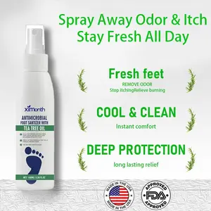 Tea Tree Foot Spray | Kills Fungus & Odor Fast | 98% Odor Elimination | Repairs Cracked Heels | Moisturizes Dry Feet | Quick-Dry & Clinically Tested Antiseptic for Foot & Nail Care