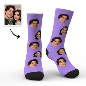 Custom Face Socks with Picture Personalized Photo Socks Gifts for Christmas