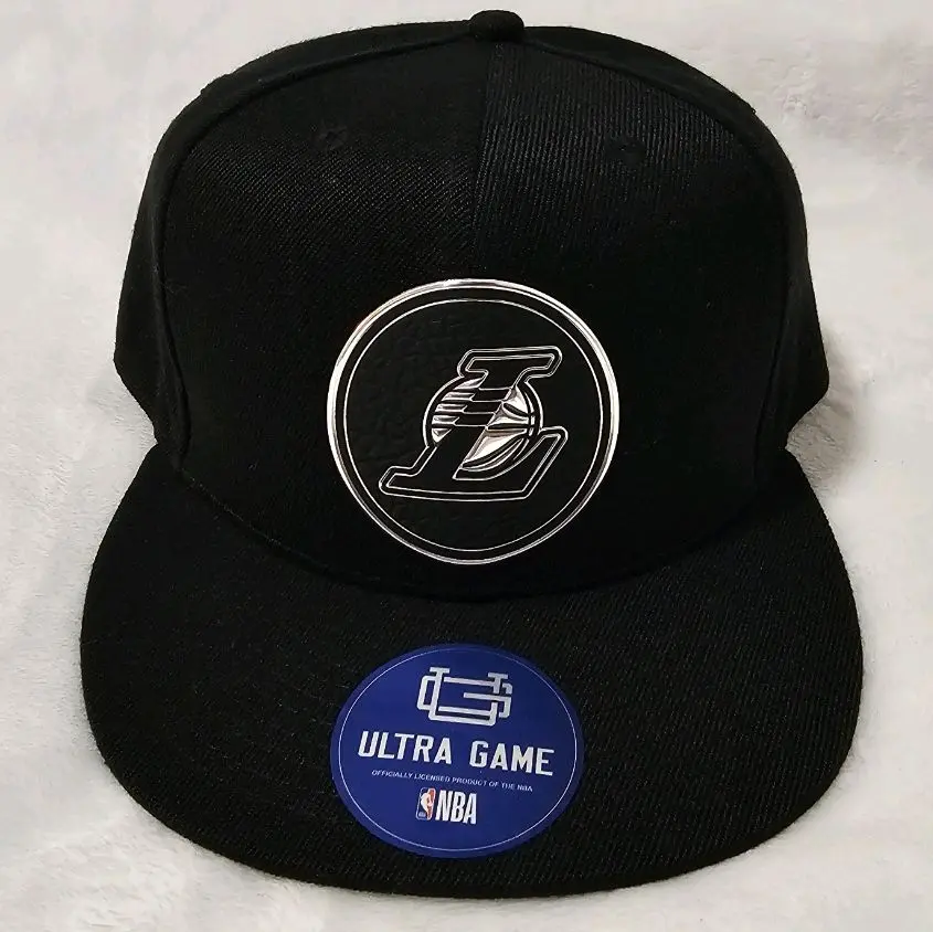Los Angeles Lakers All Black Ultra Game SnapBack Hat NWT