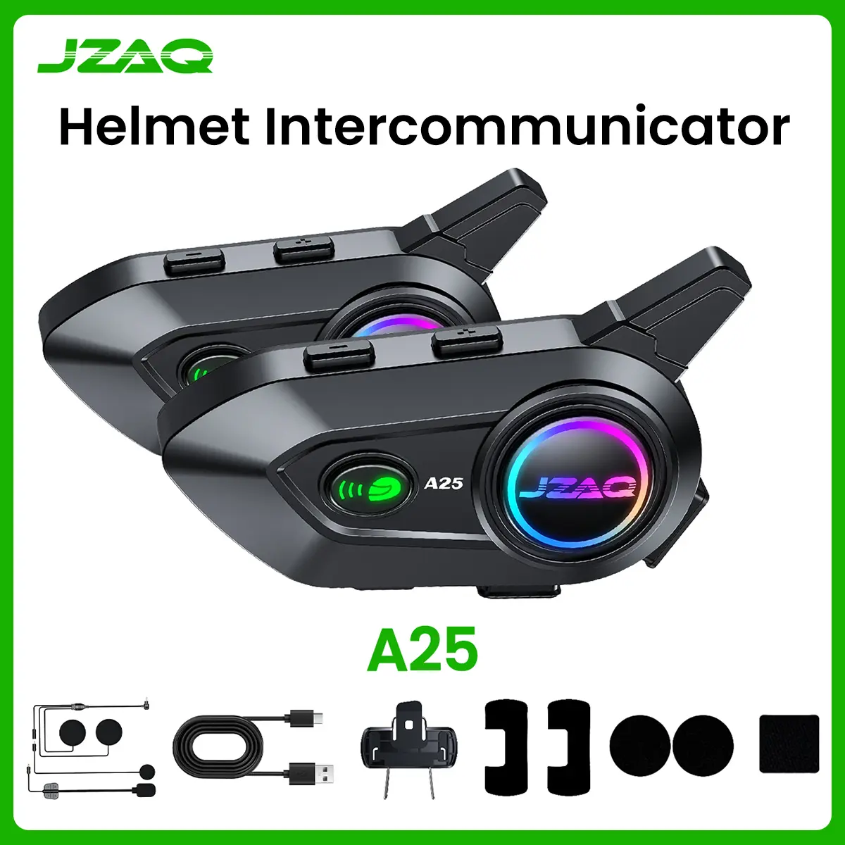 JZAQ A25 helmet intercommunicator, motorcycle buletooth headset, helmet speaker