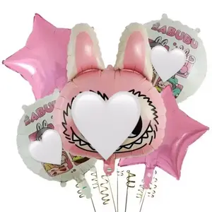 BABUBU Pink  Balloon Bouquet  and Stars for Parties and Celebrations
