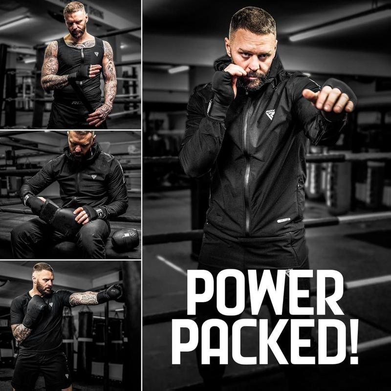 RDX Gel Boxing Hand Wraps Inner Gloves Men Women, Quick 100cm Long Wrist Straps, Elasticated Padded Fist Under Mitts Protection, Muay Thai MMA Kickboxing Martial Arts