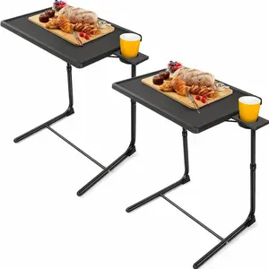 1/2/3 Packs Adjustable Foldable Desk - Folding Tray with 6 Height & 3 Tilt Angle Settings, Perfect for Restaurant