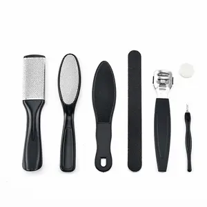Professional Nail Care Nail Art Manicure Pedicure Tool Kit Set, 7 in 1 Professional Foot & Nail Skin Care Tools, Callus Remover, Foot Scraper, Foot Rasp, Nail File, Cuticle Pusher