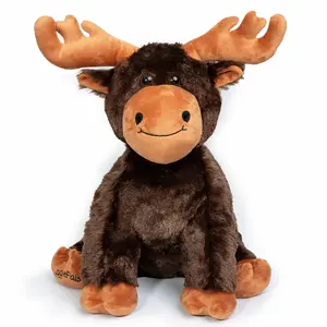 Jumbo Moose Weighted Stuffed Animal | 4.5lbs, 16" Tall | Ultra Soft | SnugglePals | Limited to 280 | Moose Plushie