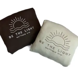 Be the Light Embroidered Crewneck  Cotton  Polyester
