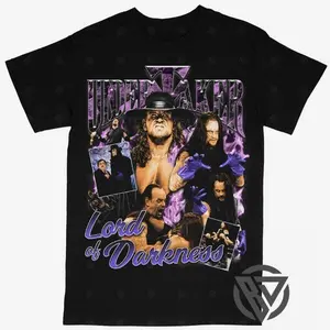 Undertaker T-shirt For Men Women, For Fans Unisex Casual Streetswear Top WWF WCW Wrestling (V3)
