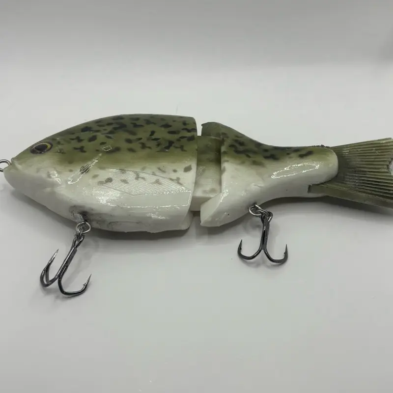 Glidebait for Fishing Crappie Variation with Realistic Design for Enhanced Hook Up