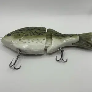 Glidebait for Fishing Crappie Variation with Realistic Design for Enhanced Hook Up