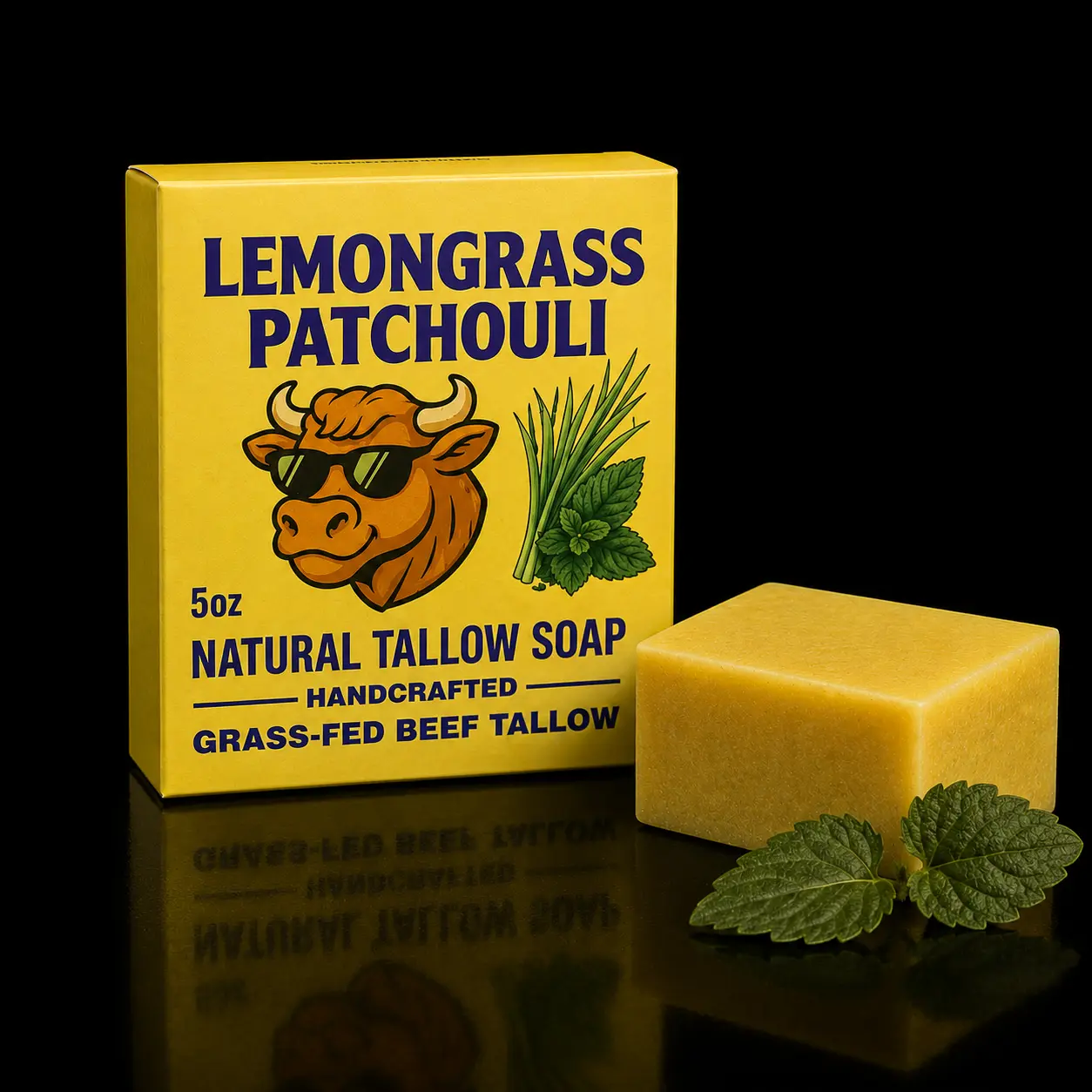 Nephew Organics Lemongrass Patchouli Tallow Soap