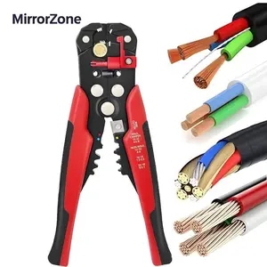 3 in 1 Wire Stripper,Precision Wire Stripper,Insulated Wire Connector,Wire Terminal Crimping Tools Kit,Wire Cutter,Suitable for AWG 10-22 Solid Wires,Professional Hand Tools,MirrorZone.