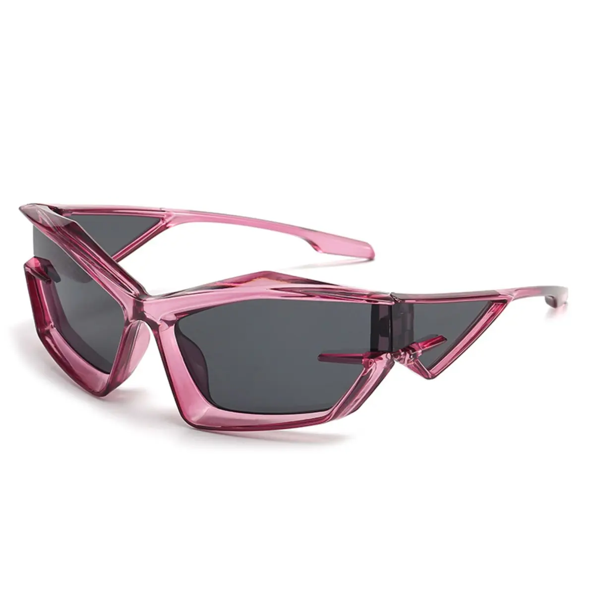 Futuristic Pink Y2K FUTURISTIC Sunglasses NEW Y2K Pink Shield Sunglasses Women main image 4
