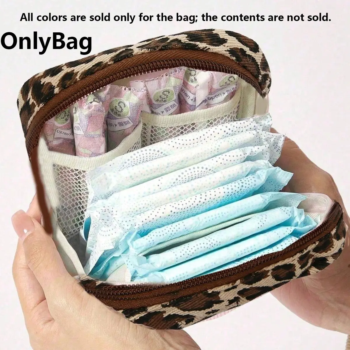 Portable Sanitary Pouch - Minimalist Pad Holder with Bow Design, Multi-Compartment Organizer for Coins & Lipsticks, Checkered Pattern, Travel-Friendly Cosmetic Bag, Makeup Organizer Pouch, Cosmetics Bag, Makeup Pouch For Purse