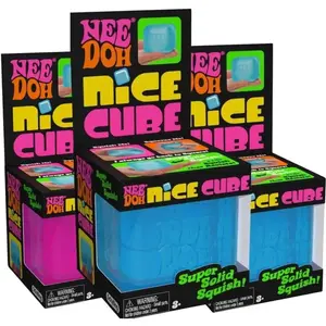 Transparent NeeDoh 2026 New Cube Nice Cube Sensory Toy With A Super Solid Squish - Always Returns To Its Square Shape - Colors May Vary Limited Edition