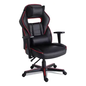 212 MAIN Racing Style Ergonomic Recliner Gaming Chair, Black & Red Trim, 15.91x19.8 in, Office Gaming Chair with Comfortable Seat