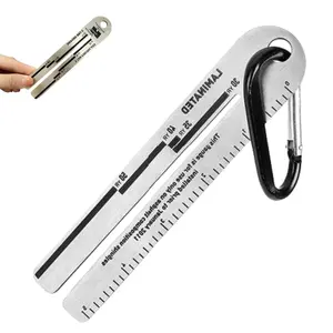4/09 Shingle Gauge Roof Pitch Measuring Tool with Carabiner for Measuring and Analyzing Thickness