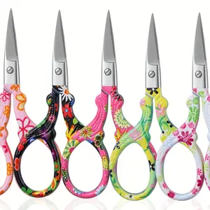 2PCS Stainless Steel Brow Scissors for Nails Mustache Facial Hair, and Eyebrow Scissors, Safe and Easy Makeup Styling Durable Cosmetic
