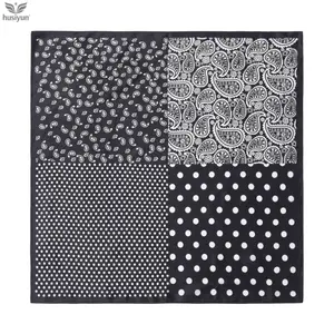 Hair Scarf 100% Mulberry Silk Head Scarf Paisley Scarf Set – Vintage Square Scarf with Tie, Outfit Upgrade Cityboy Style Shirt Necktie, Soft Small Necktie Trending Now