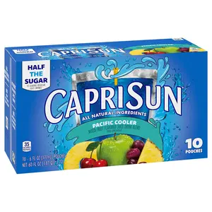 Vitamin Capri Sun Pacific Cooler Mixed Fruit Juice Drink, 10 ct, 6 fl oz