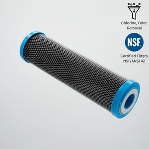 AquaByte Generic Carbon Block CB/CF/CTO Filter for High Filtration Needs Removes Chlorine & Chemicals Certified NSF/ANSI 42