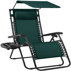 Best Choice Products 30” Extra Wide Folding Zero Gravity Patio Lounge Chair w/Adjustable Canopy Shade Best Choice Products 30” Extra Wide Folding Zero Gravity Patio Lounge Chair w/Adjustable Canopy Shade