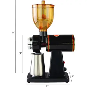 Electric Coffee Grinder 180W Adjustable Burr Grinder for Espresso Bean Milling with  Fryer Compatible