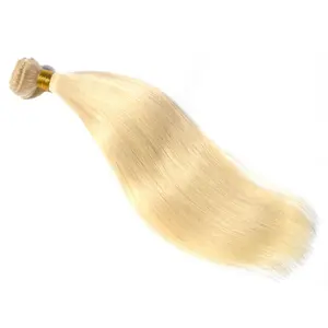 Russian Blonde Straight Virgin Human Hair Bundles - 150% Natural Hair, Versatile for Everyday Use, Silky Straight Hair