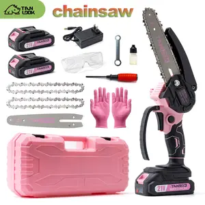 Don’t let the cute color fool you – this pink saw cuts fast, clean, and smooth. Lightweight, cordless, and ready for your next DIY project. chainsaw