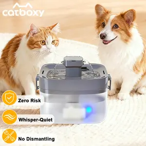 Catboxy Pet Water Fountains for Cats Dogs, 50.7oz/1.5L Automatic Pet Drinking Dispenser, 4-Layer Filter for Clean,Ultra-Quite, Pet Friendly, Pet Stuff
