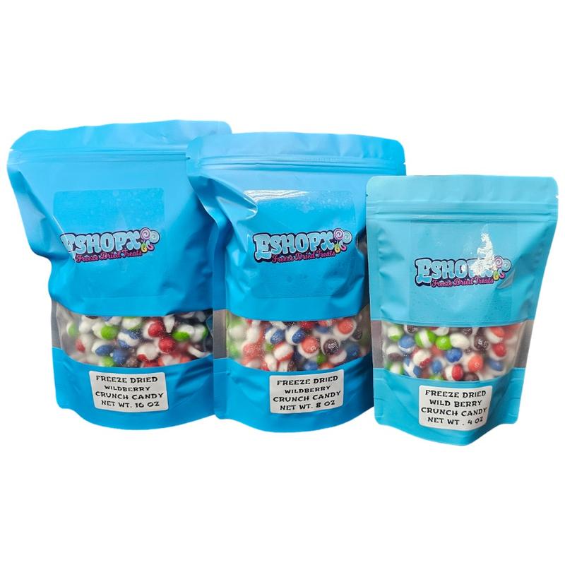 ESHOPX WILD BERRY flavor FREEZE DRIED RAINBOW CANDY bite Snack bag  Sweet Bonbon Freeze dried candy