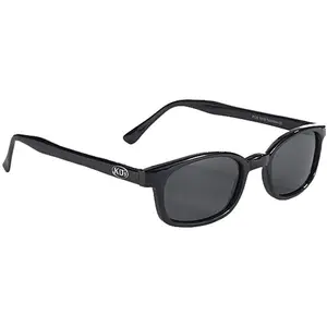 X-KD's Biker Polarized  Lens Black Frames 20% Larger Sunglasses