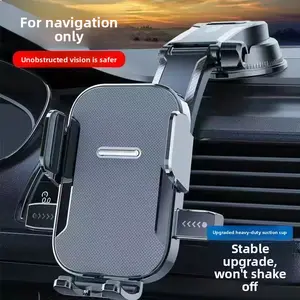 Foldable Rotatable Car Phone Holder, Suction & Adhesive Mount for Dashboard & Center Console, Multifunctional Universal Bracket