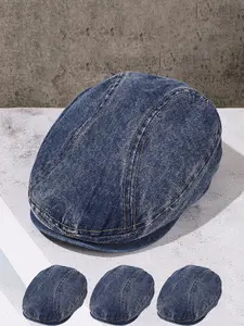 Vintage Wash Made Old Cowboy Front Hat, Casual Denim Hat for Men & Women, Daily Commute Sun Protection Cap