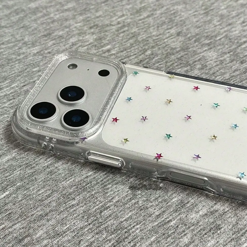 [Kraft-9] Niche ins colored gemstone magnetic suction bracket shell is suitable for Apple 15ProMax mobile phone case, girl heart 14Promax simple protective case Cover Accessories Smartphone