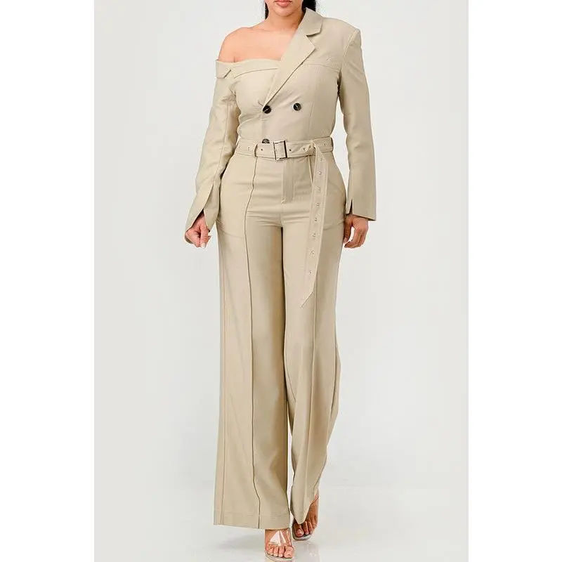I’m Poised Trench Jumpsuit
