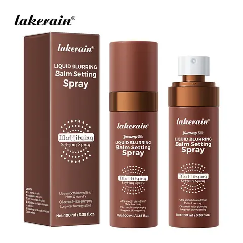 Liquid Blurring Balm Cosmetic Face Setting Spray For Makeup, 3-in-1 Multi Use Primer, Setting & Touch-Up Spray, Blurs Pores Controls Oil Without Clumping, Hydrating Matte Finish, Long-Lasting Wear for Oily Combination Skin