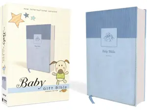NIV, Baby Gift Bible, Holy Bible, Leathersoft, Blue, Red Letter, Comfort Print: Keepsake Edition Leather Bound – April 9, 2019