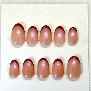 Glazed Lavender Donut Press On Nail set.