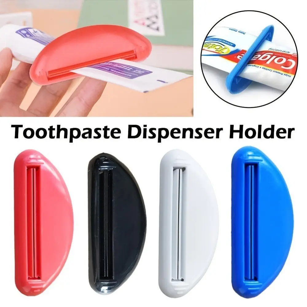 5-Piece Adjustable Tube Squeezer, Multi-Function Wall Mount Organizer, Saves Space, Ideal for Toothpaste, Lotion & Cosmetics
