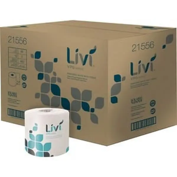 Solaris Paper SOL21556 Livi VPG Select Eco-Friendly Toilet Paper, FDA Certified, No Harmful Additives, Simple Design, Supports Healthy Ecosystems, for Daily Home Care Supplies Use