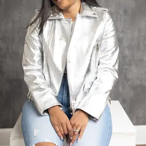 LG STUDIO: Limited Edition Silver Leather Jacket