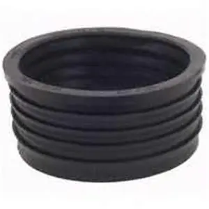 Fernco P44U-405 Compression Donut Fitting, 4 x 4 in, Flexible Gasket for Cast Iron Hub to Schedule 40 DWV Plastic Pipe, ASTM C443 Compliant