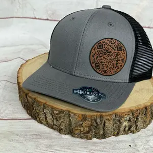 Show me your bu**hole QR Code hat - funny leather patch SnapBack trucker hat