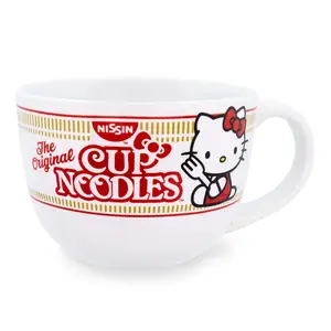 Sanrio Hello Kitty x Nissin Cup Noodles Ceramic Soup Mug | Holds 24 Ounces Sanrio Hello Kitty x Nissin Cup Noodles Ceramic Soup Mug | Holds 24 Ounces