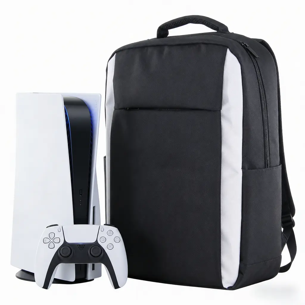 Carrying Backpack for PS5/PS5 Slim/PS5 Pro – Waterproof Shockproof Protective Case for PlayStation 5 Console & Gaming Accessories