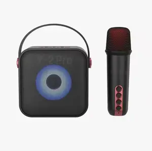 Y-2 PRO KTV Audio Karaoke Speaker with Microphone - Pink Portable System for Immersive Entertainment Needs