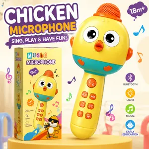 Cute Chick Kids Karaoke Microphone – Bluetooth Wireless Singing Toy with Voice Changer for Toddlers, Fun Musical Gift for Little Performers, Little Gifts for Girls & Cute Girly Gifts