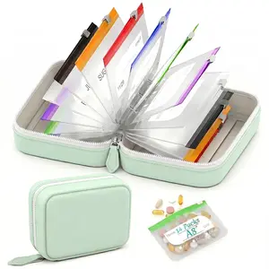 A8 Waterproof Pill Pouch Set,Large Weekly Pill Organizer with 14 Color-Coded Medicine Pouches,Reusable Travel Medicine Organizer,Zippered Pill Storage for Fish Oils,Vitamins#SummerWins #DealsForYouDays