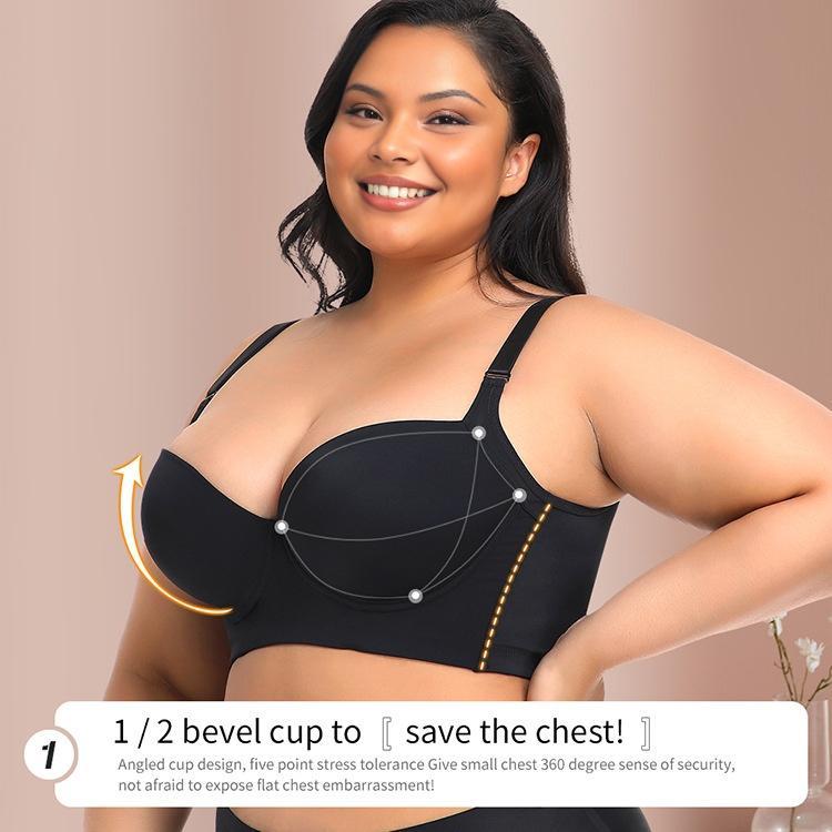 New-Plus size girls' bra, comfortable, slimming and anti-sagging New-Plus size girls' bra, comfortable, slimming and anti-sagging