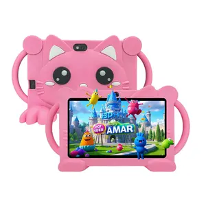 7 Inch Tablet, Touchscreen Tablet, Cute Cartoon Design Tablet with Parental Control, Learning & Game Tablet with Shockproof Case, Best Gift for Kids
